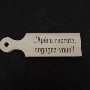 P Planche 30cm x 8cm L'apéro recrute