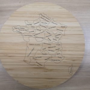 Plateau tournant "La France des Fromages"