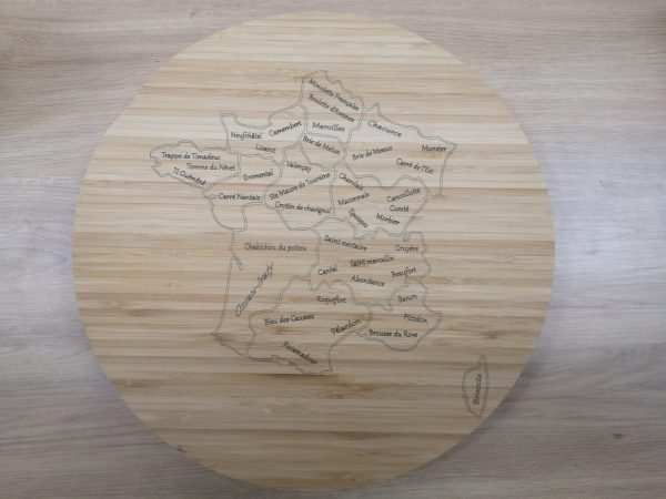 Plateau tournant "La France des Fromages"